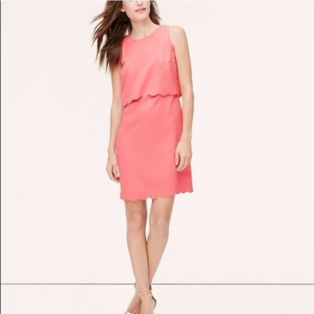 Bright peach dress